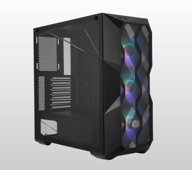  Mid-Tower Case: MasterBox TD500 MESH - Black<BR>3x 120mm ARGB Fans, 2x USB 3.2, Tempered Glass Side Panel, Supports: E-ATX/ATX/mATX/mini-ITX  